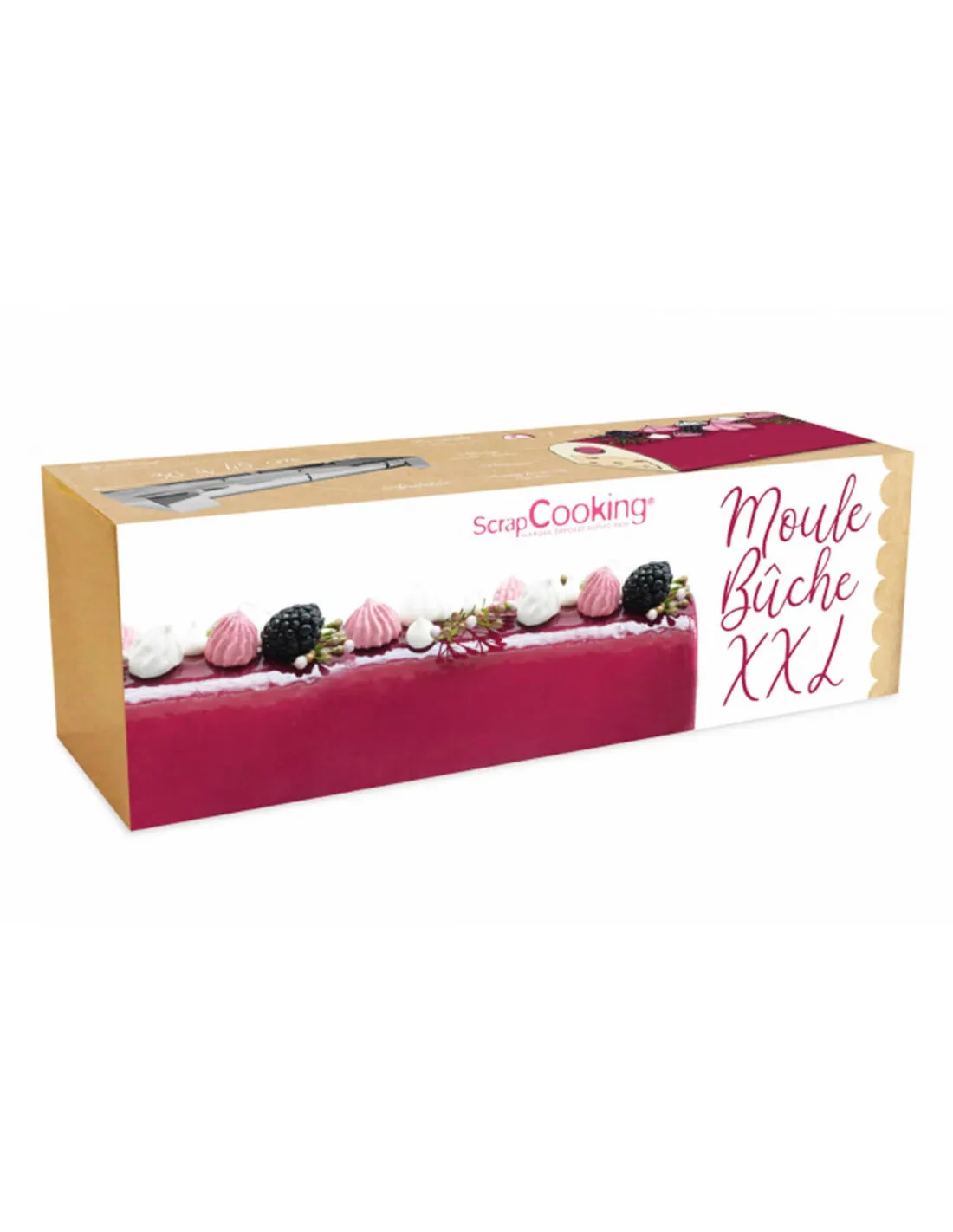 Moule à bûche réglable Scrapooking + 2 feuilles rhodoïd